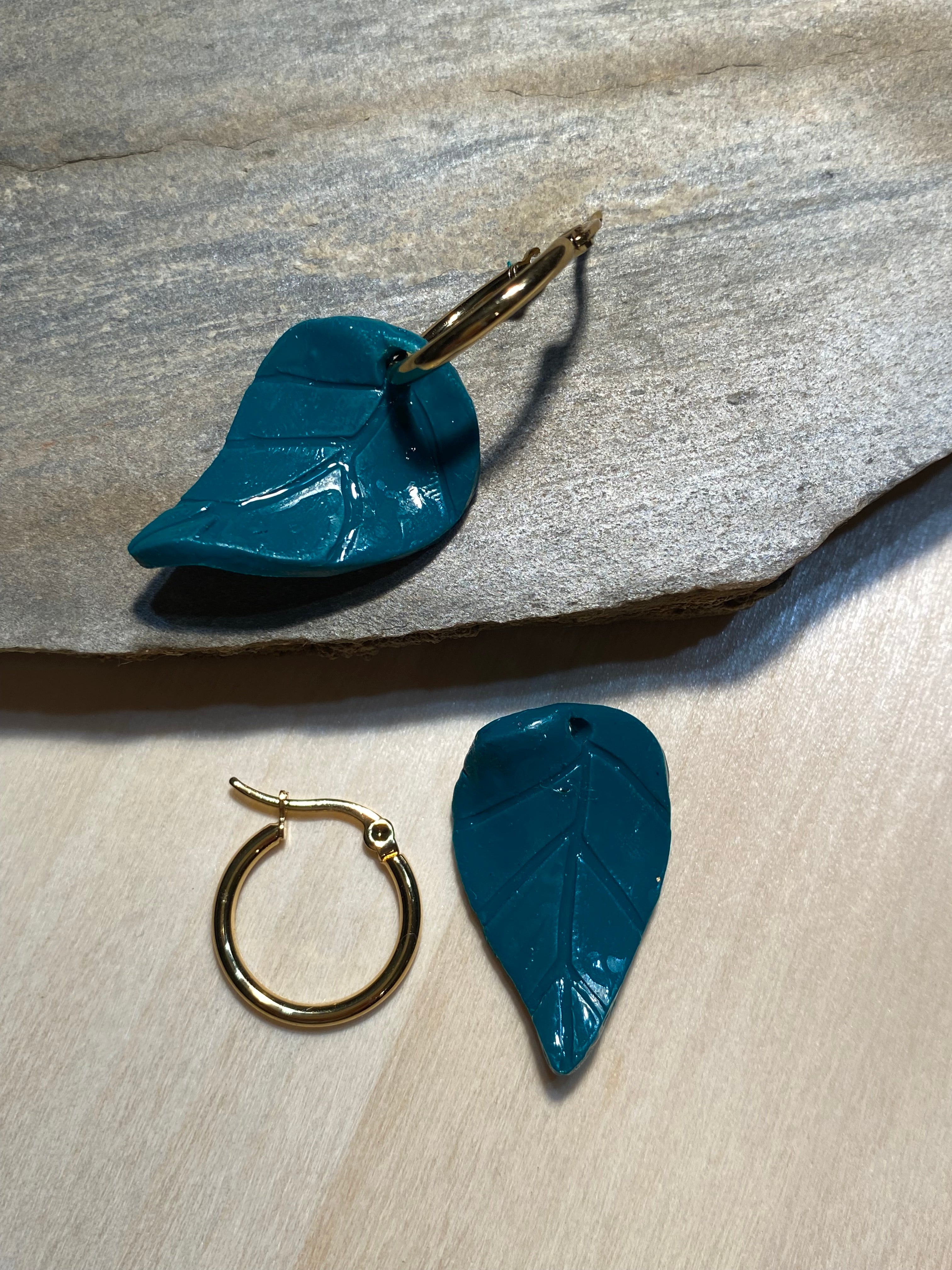 Boucles d'oreilles - Onde végétale