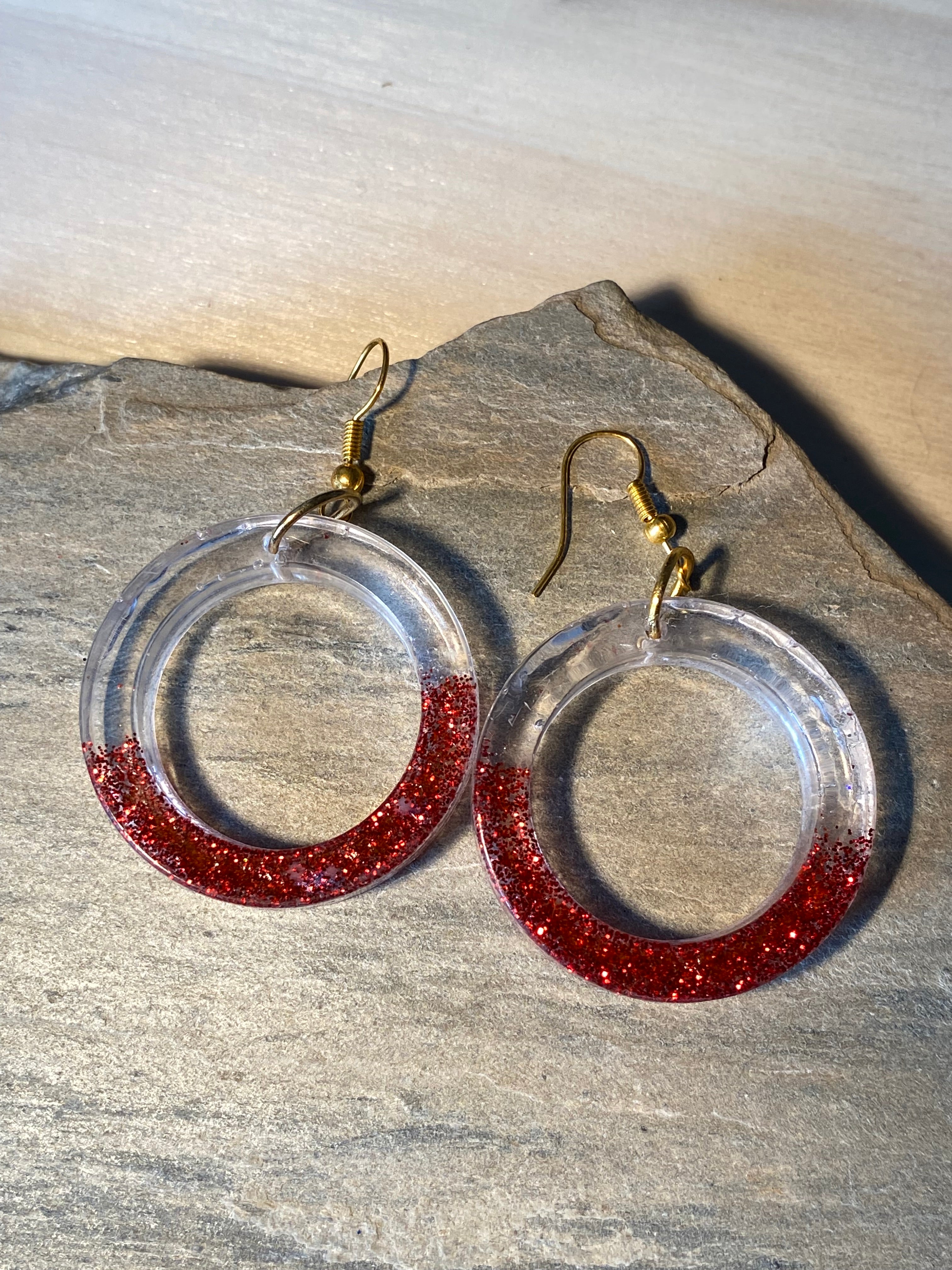 Créole paillette rouge