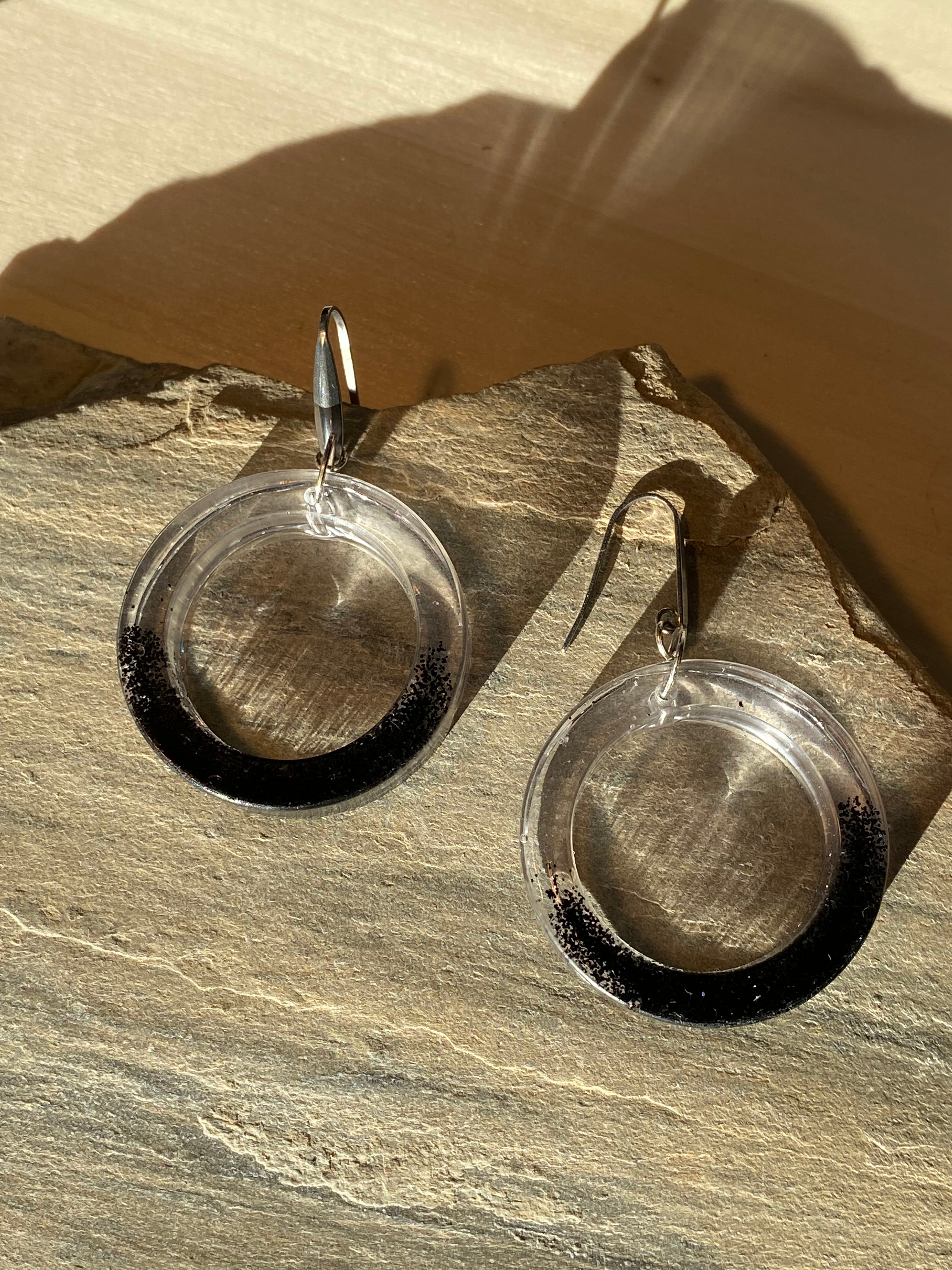 Créole paillette noir